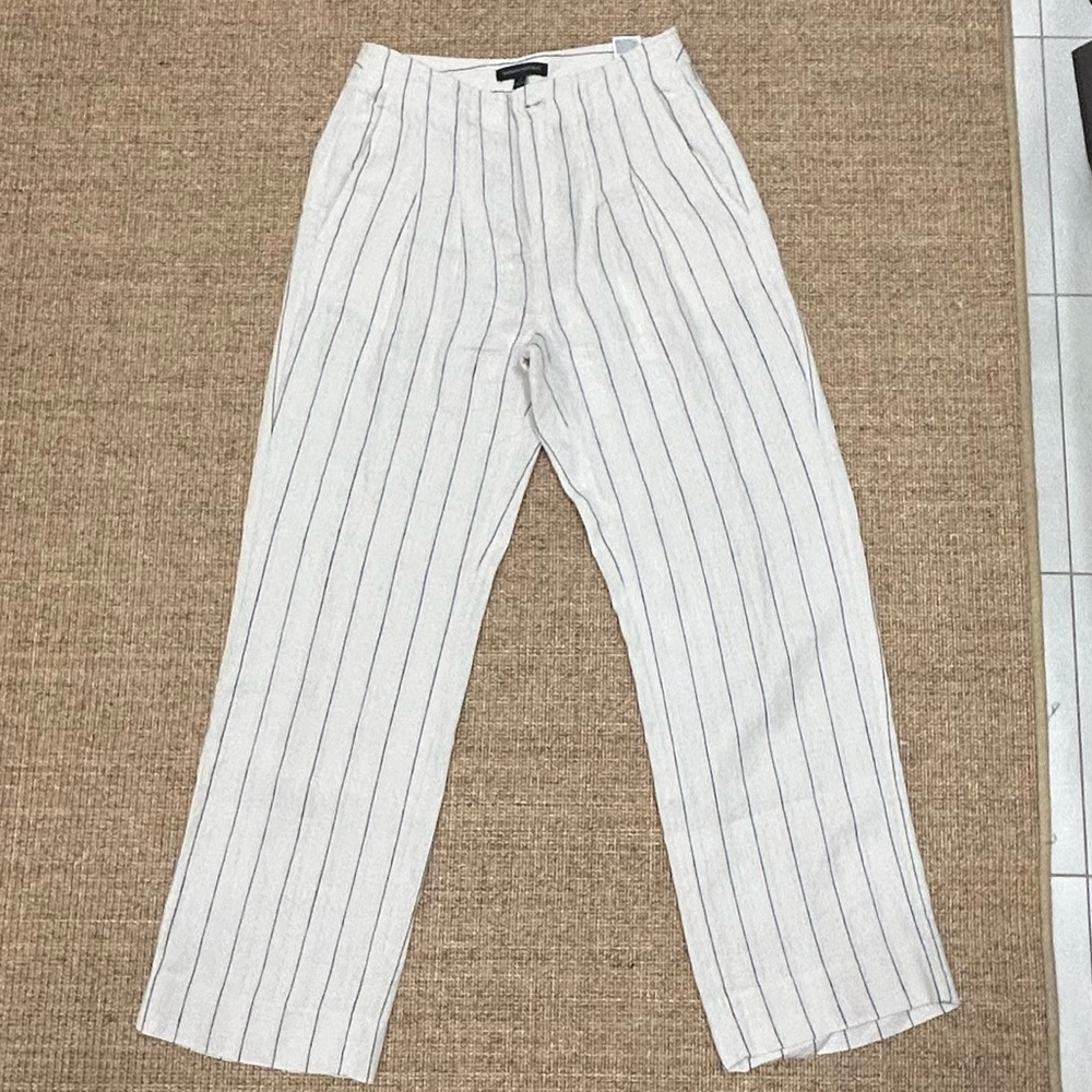 Banana Republic striped linen pants